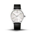  Shop Authentic Calvin Klein Post Minimal Silver Dial Black Leather Strap Watch for Men - K7622185 - Luxxuri