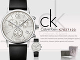  Shop Authentic Calvin Klein Post Minimal White Dial Black Leather Strap Watch for Men - K7627120 - Luxxuri