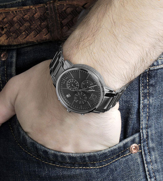  Shop Authentic Calvin Klein Post Minimal Chronograph Black Dial Silver Steel Strap Watch for Men - K7627161 - Luxxuri