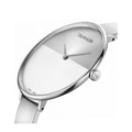  Shop Authentic Calvin Klein Full Moon White Dial White Leather Strap Watch for Women - K8Y231L6 - Luxxuri