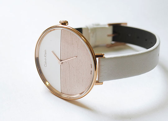  Shop Authentic Calvin Klein Rise White Dial White Leather Strap Watch for Women - K7A236LH - Luxxuri