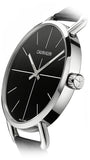  Shop Authentic Calvin Klein Evan Black Dial Black Leather Strap Watch for Men - K7B211CZ - Luxxuri