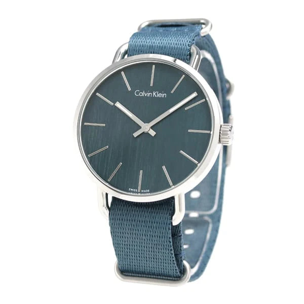  Shop Authentic Calvin Klein Even Green Dial Green NATO Strap Watch for Men - K7B211WL - Luxxuri
