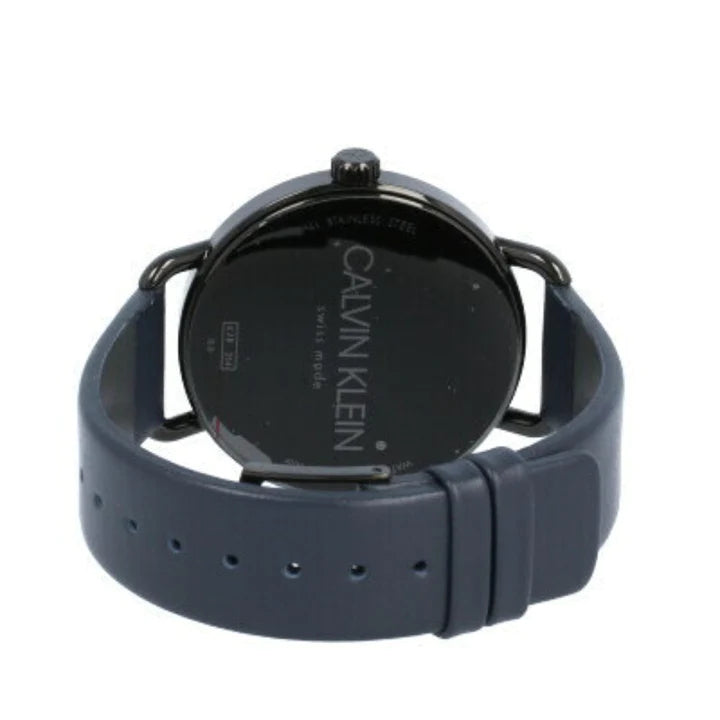  Shop Authentic Calvin Klein Even Blue Dial Blue Leather Strap Watch for Men - K7B214VN - Luxxuri