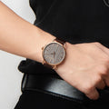  Shop Authentic Calvin Klein Even Grey Dial Brown Leather Strap Watch for Women - K7B216G3 - Luxxuri
