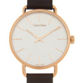  Shop Authentic Calvin Klein Even Silver Dial Brown Leather Strap Watch for Men - K7B216G6 - Luxxuri