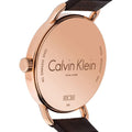  Shop Authentic Calvin Klein Even Silver Dial Brown Leather Strap Watch for Men - K7B216G6 - Luxxuri