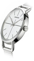  Shop Authentic Calvin Klein Even White Dial Silver Mesh Bracelet Watch for Women - K7B23126 - Luxxuri