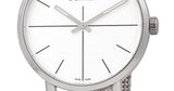  Shop Authentic Calvin Klein Even White Dial Silver Mesh Bracelet Watch for Women - K7B23126 - Luxxuri