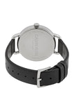  Shop Authentic Calvin Klein Evan White Dial Black Leather Strap Watch for Women - K7B231CY - Luxxuri