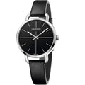 Shop Authentic Calvin Klein Even Black Dial Black Leather Strap Watch for Women  - K7B231CZ - Luxxuri