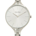  Shop Authentic Calvin Klein Graphic White Dial Silver Steel Strap Watch for Women - K7E23146 - Luxxuri