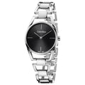  Shop Authentic Calvin Klein Dainty Black Dial Silver Steel Strap Watch for Women - K7L23141 - Luxxuri