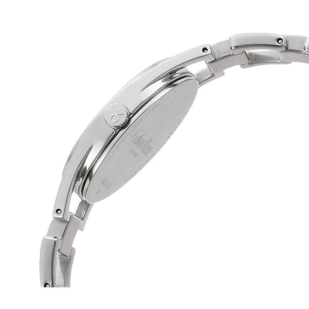  Shop Authentic Calvin Klein Dainty Silver Dial Silver Steel Strap Watch for Women - K7L23146 - Luxxuri