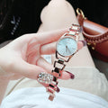  Shop Authentic Calvin Klein Snake Silver Dial Rose Gold Steel Strap Watch For Women - K6E23646 - Luxxuri