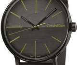  Shop Authentic Calvin Klein Boost Black Dial Black Leather Strap Watch for Men - K7Y214CL - Luxxuri