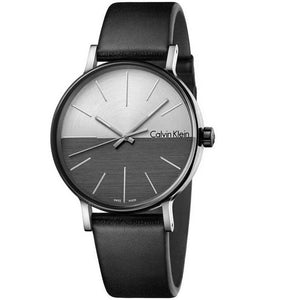  Shop Authentic Calvin Klein Boost White Black Dial Black Leather Strap Watch for Men - K7Y21CCX - Luxxuri