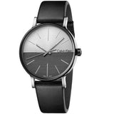  Shop Authentic Calvin Klein Boost White Black Dial Black Leather Strap Watch for Men - K7Y21CCX - Luxxuri