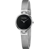 Shop Authentic Calvin Klein Authentic Black Dial Silver Mesh Bracelet Watch for Women - K8G23121 - Luxxuri