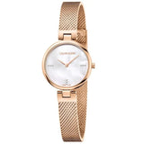  Shop Authentic Calvin Klein Authentic Mother of Pearl Dial Rose Gold Mesh Bracelet Watch for Women - K8G2362G - Luxxuri