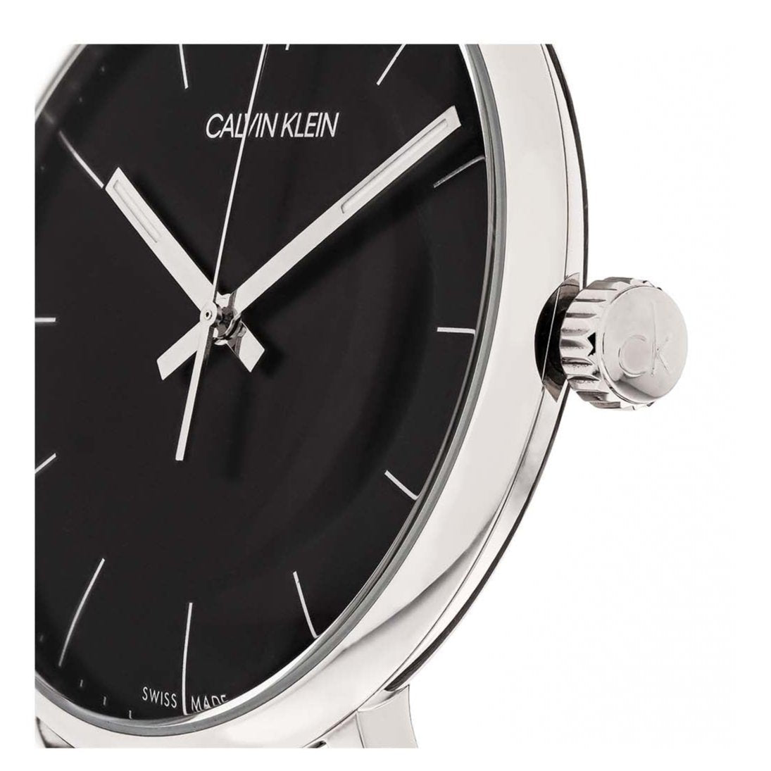  Shop Authentic Calvin Klein High Noon Quartz Black Dial Black Leather Strap Watch for Men - K8M211C1 - Luxxuri