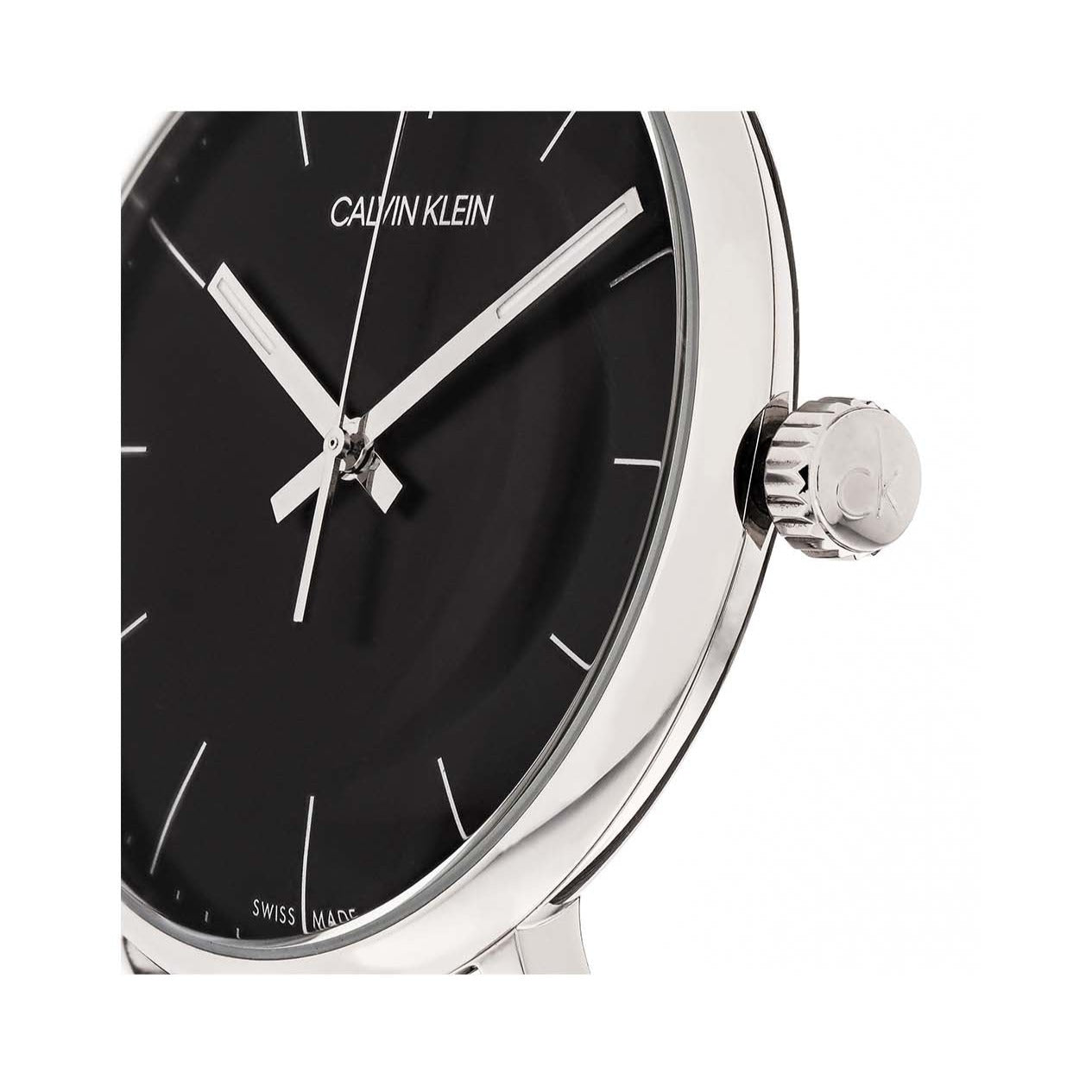  Shop Authentic Calvin Klein High Noon Black Dial Silver Mesh Bracelet Watch for Men - K8M21121 - Luxxuri