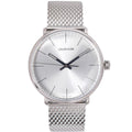  Shop Authentic Calvin Klein White Dial Silver Mesh Bracelet Watch for Women - K8M21126 - Luxxuri
