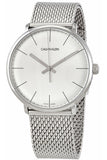  Shop Authentic Calvin Klein White Dial Silver Mesh Bracelet Watch for Women - K8M21126 - Luxxuri
