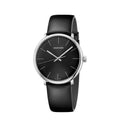  Shop Authentic Calvin Klein High Noon Quartz Black Dial Black Leather Strap Watch for Men - K8M211C1 - Luxxuri