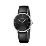  Shop Authentic Calvin Klein High Noon Quartz Black Dial Black Leather Strap Watch for Men - K8M211C1 - Luxxuri