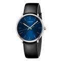  Shop Authentic Calvin Klein High Noon Quartz Blue Dial Black Leather Strap Watch for Men - K8M211CN - Luxxuri