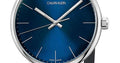  Shop Authentic Calvin Klein High Noon Quartz Blue Dial Black Leather Strap Watch for Men - K8M211CN - Luxxuri