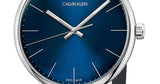  Shop Authentic Calvin Klein High Noon Quartz Blue Dial Black Leather Strap Watch for Men - K8M211CN - Luxxuri