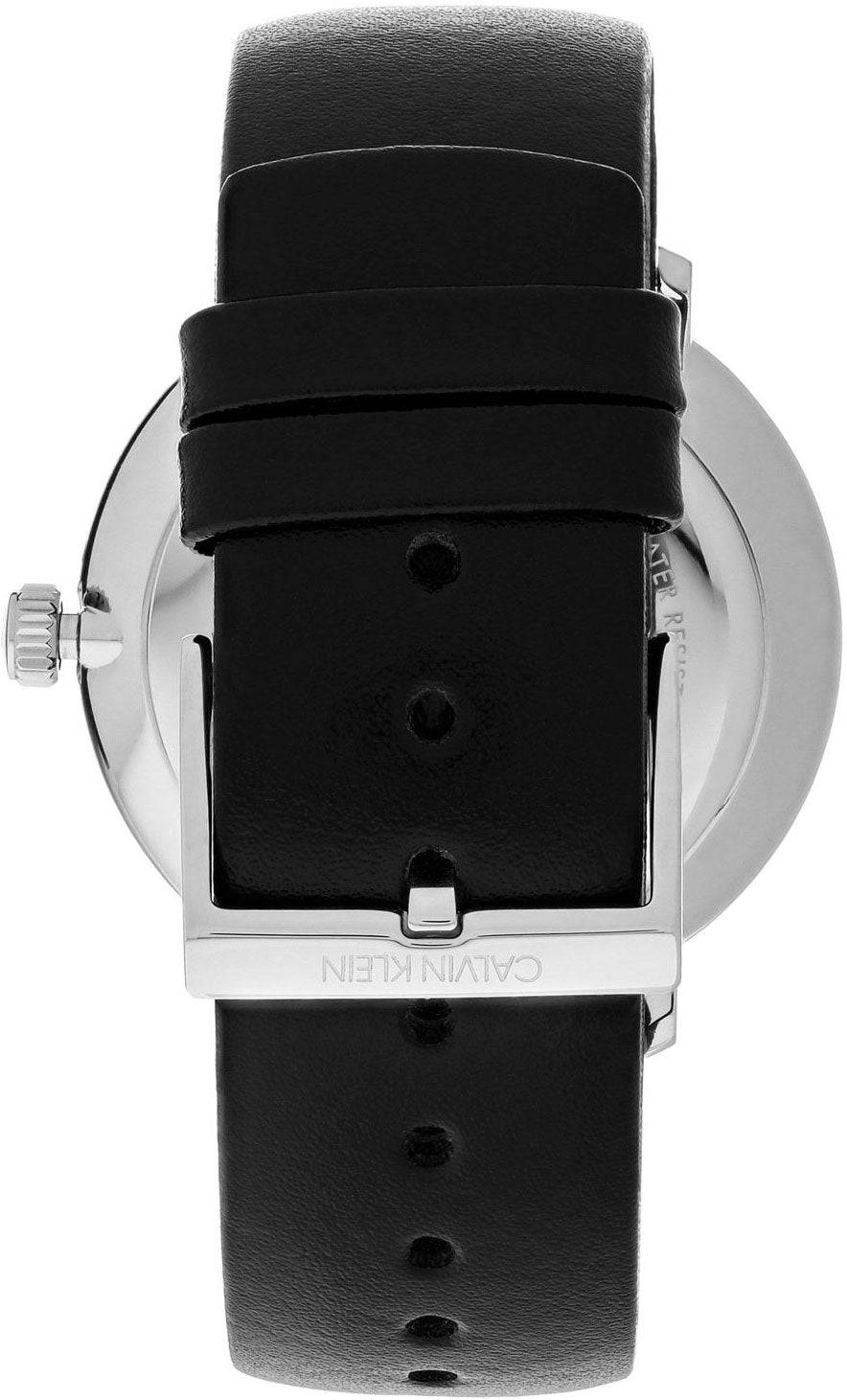  Shop Authentic Calvin Klein High Noon Quartz Blue Dial Black Leather Strap Watch for Men - K8M211CN - Luxxuri