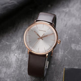  Shop Authentic Calvin Klein High Noon Silver Dial Brown Leather Strap Watch for Men - K8M216G6 - Luxxuri