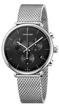  Shop Authentic Calvin Klein High Noon Chronograph Black Dial Silver Mesh Bracelet Watch for Men - K8M27121 - Luxxuri