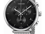 Shop Authentic Calvin Klein High Noon Chronograph Black Dial Silver Mesh Bracelet Watch for Men - K8M27121 - Luxxuri