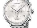  Shop Authentic Calvin Klein High Noon Silver Dial Silver Mesh Bracelet Watch for Men - K8M27126 - Luxxuri