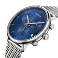 Shop Authentic Calvin Klein High Noon Chronograph Blue Dial Silver Mesh Bracelet Watch for Men - K8M2712N - Luxxuri