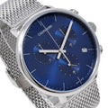  Shop Authentic Calvin Klein High Noon Chronograph Blue Dial Silver Mesh Bracelet Watch for Men - K8M2712N - Luxxuri