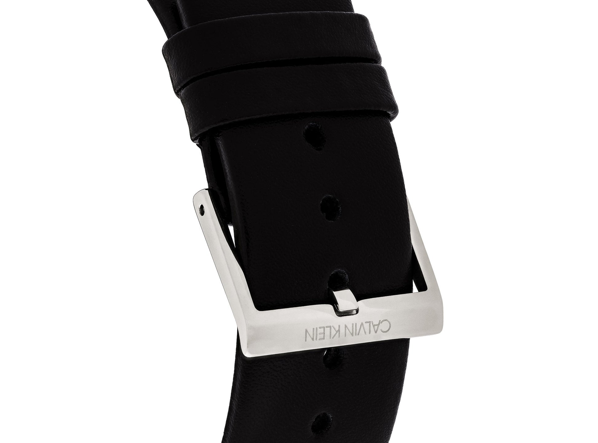  Shop Authentic Calvin Klein High Noon Chronograph White Dial Black Leather Strap Watch for Men - K8M271C6 - Luxxuri