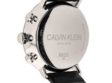  Shop Authentic Calvin Klein High Noon Chronograph White Dial Black Leather Strap Watch for Men - K8M271C6 - Luxxuri