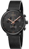  Shop Authentic Calvin Klein High Noon Black Dial Black Mesh Bracelet Watch for Women - K8M27421 - Luxxuri