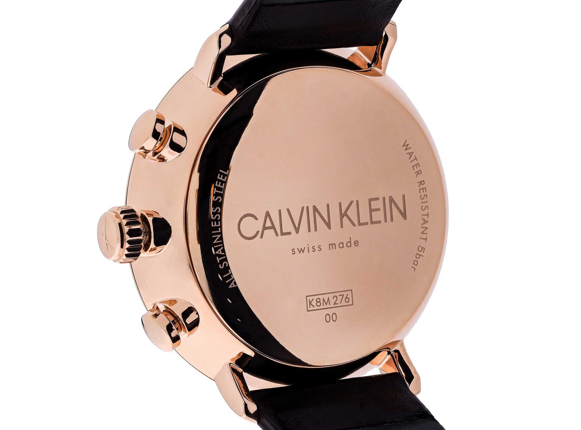  Shop Authentic Calvin Klein High Noon Silver Dial Brown Leather Strap Watch for Men - K8M276G6 - Luxxuri