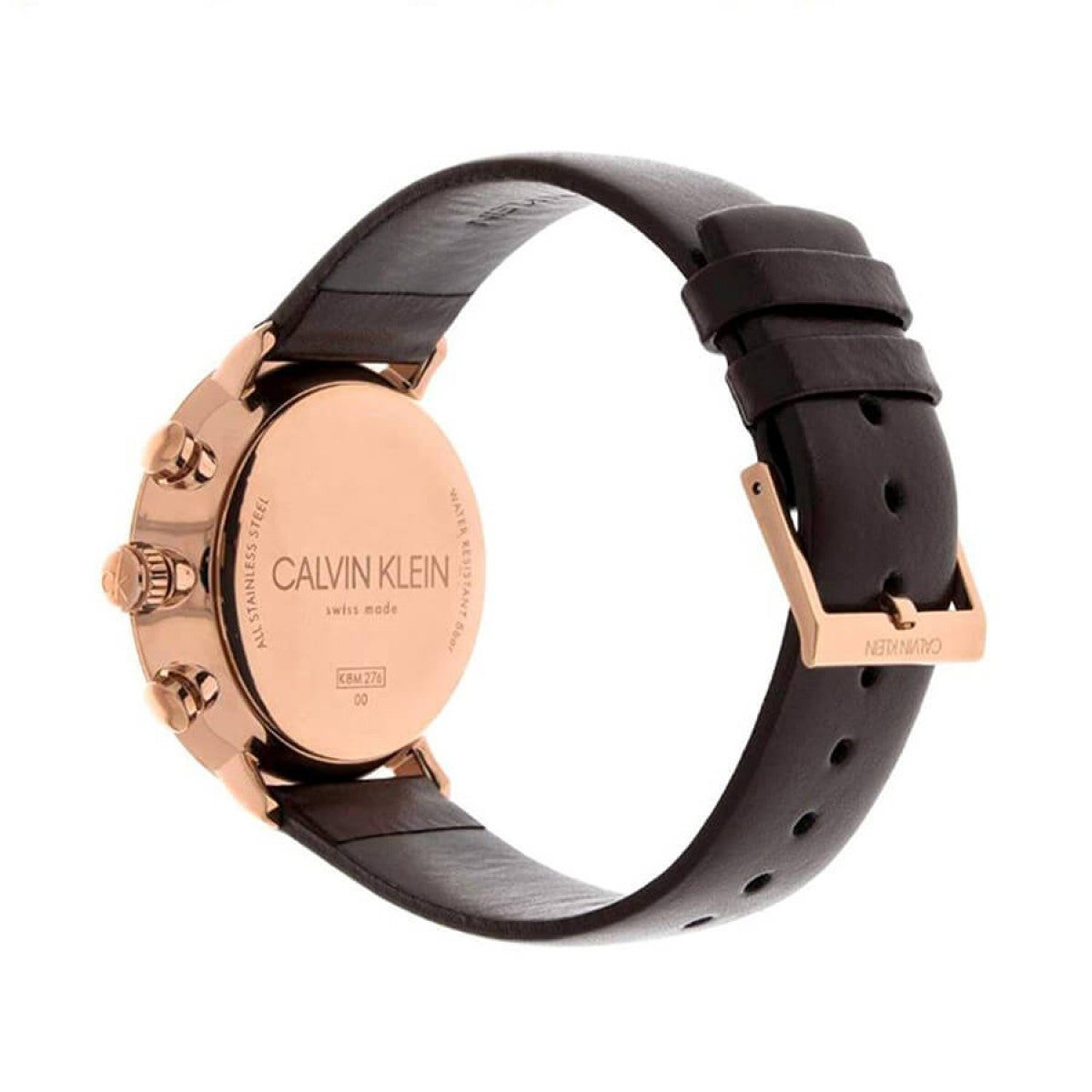  Shop Authentic Calvin Klein High Noon Silver Dial Brown Leather Strap Watch for Men - K8M276G6 - Luxxuri