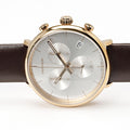  Shop Authentic Calvin Klein High Noon Silver Dial Brown Leather Strap Watch for Men - K8M276G6 - Luxxuri