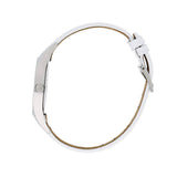 Shop Authentic Calvin Klein Rebel White Black Dial White Leather Strap Watch for Women - K8P231L1 - Luxxuri