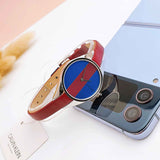  Shop Authentic Calvin Klein Rebel Blue Maroon Dial Maroon Leather Strap Watch for Women - K8P231UN - Luxxuri