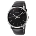  Shop Authentic Calvin Klein Posh Black Dial Black Leather Strap Watch for Men - K8Q311C1 - Luxxuri