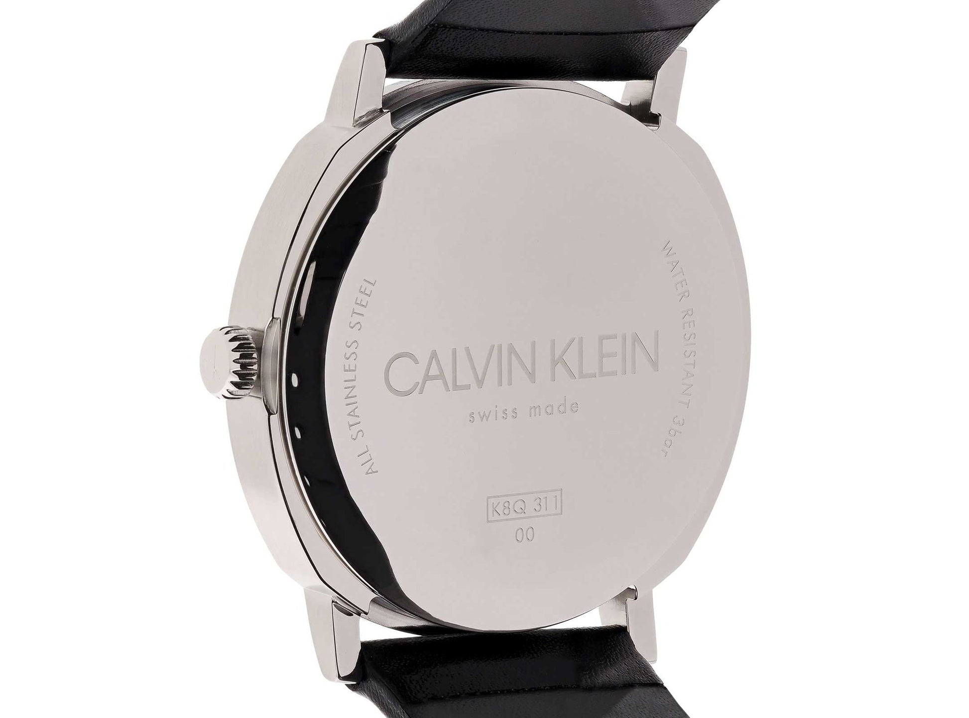  Shop Authentic Calvin Klein Posh Black Dial Black Leather Strap Watch for Men - K8Q316C3 - Luxxuri